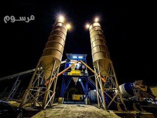 محطة خرسانة 90 م³ خلاط Twin-shaft (إيطالي)