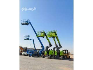 تاجير معدات رفع حديثه كهربائيّة وديزل بجميع الاحجام والارتفاعات