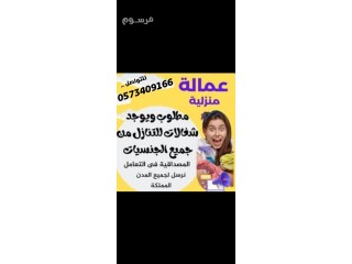 مطلوب ويوجد خادمات منزليه تنازل نقل كفاله من جميع الجنسيات
